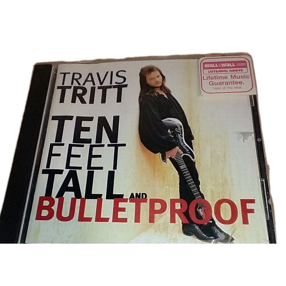 Travis Tritt Ten Feet Tall and Bulletproof CD 1994 Warner Bros 9362-45603-2